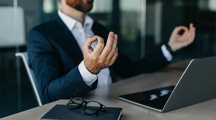 Symbolbid erfolgreich Abnehmen – Mann auf Fahrrad