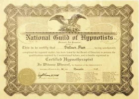 Zertifikat National Guild of Hypnotists